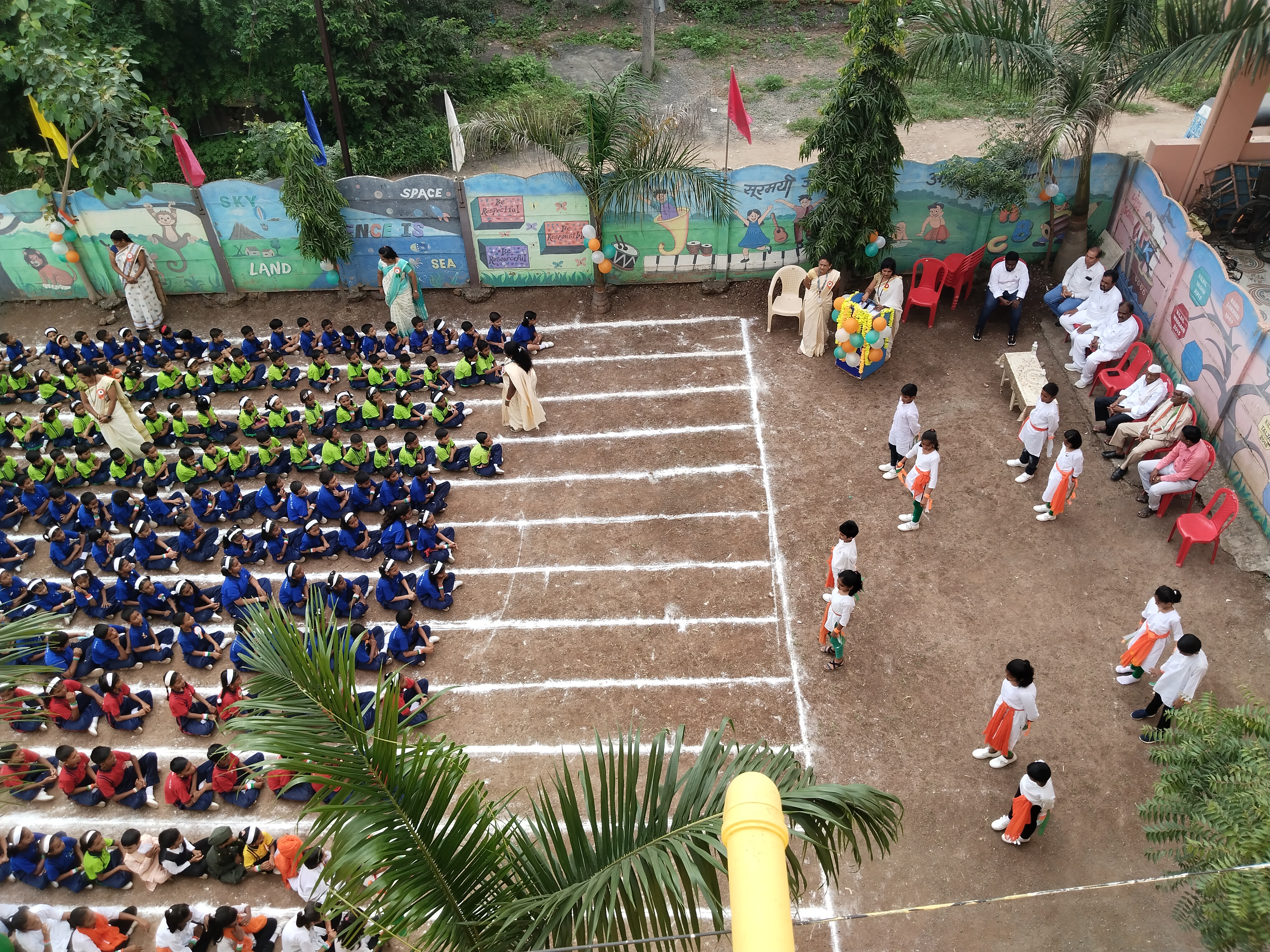 Creative artwork made by primary students